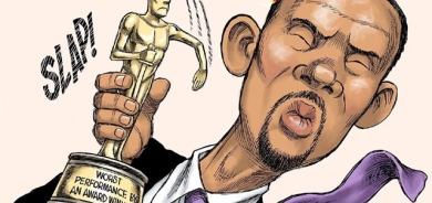 كاریكاتێرباس لە كاردانەوەی ئەكتەری ئەمریكی ویل سمیت دەكات