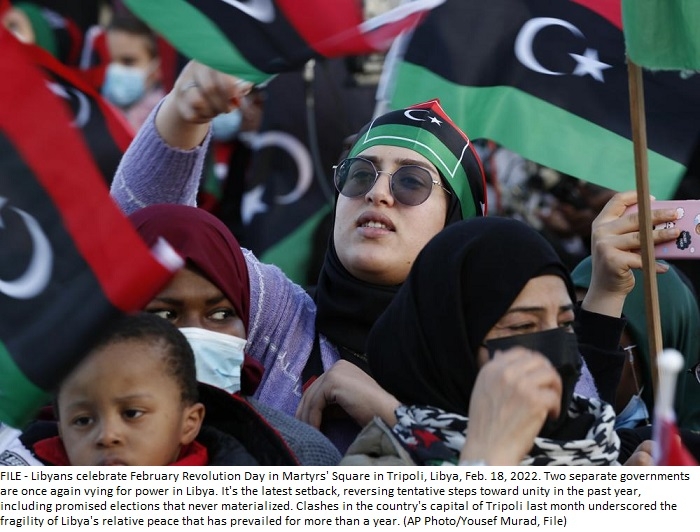 Divided again, Libya slides back toward violence, chaos