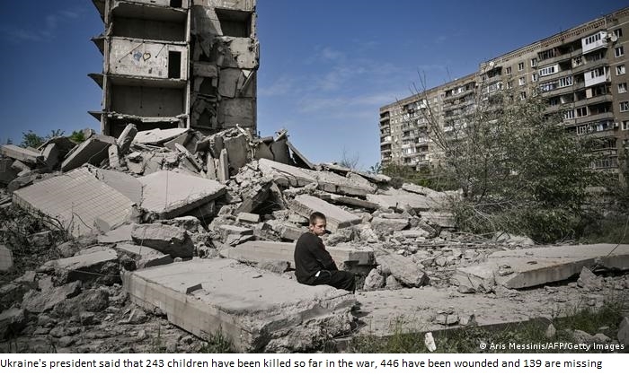 Ukraine's Zelenskyy: 200,000 children taken to Russia