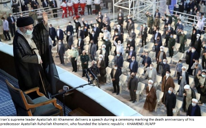 Iran supreme leader accuses 'enemy' of trying to use protests