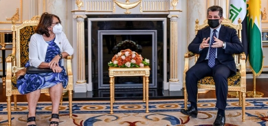 رئيس حكومة إقليم كوردستان يلتقي نائبة وزير الخارجية الإيطالي