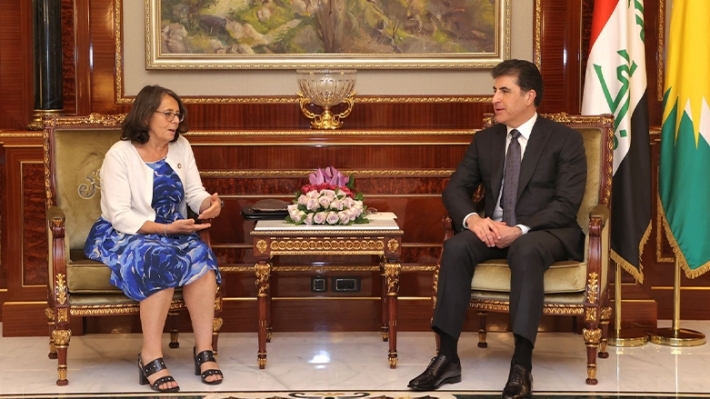 Nêçîrvan Barzanî ligel Cîgira Wezîrê Derve yê Îtalyayê civiya