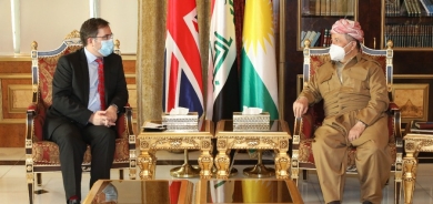 Serok Barzanî û balyozê Brîtanyayê behsa rewşa Îraqê kirin