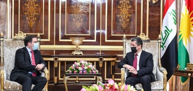 PM Masrour Barzani meets UK Ambassador
