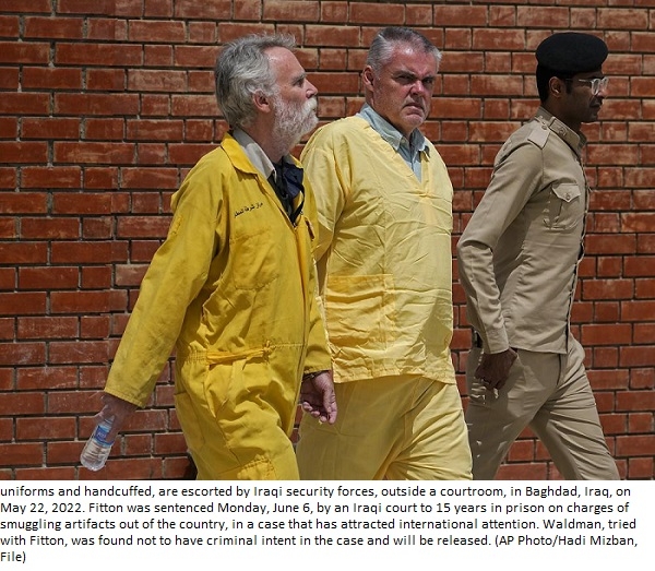 Iraq: British man gets 15 years over smuggling artifacts