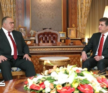 سه‌رۆكى هه‌رێمى كوردستان پێشوازى له‌‌ باڵيۆزى ڕۆمانيا ده‌كات