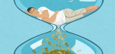 كاریكاتێر كاریكاتێرێكی سەردەمە، باس لەوانە دەكات كە زۆربەی ژیانیان بە خەو