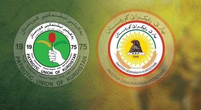 بيان مشترك من الديمقراطي والاتحاد الوطني الكوردستانيين