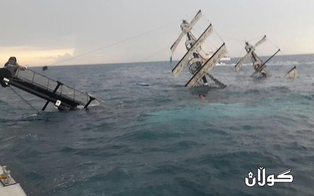 دوای نقوم بوونی بەلەمێک هەشت کەس گیانیان لە دەستدا