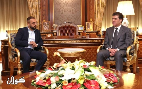 سه‌رۆكى هه‌رێمى كوردستان پێشوازى له‌ شاندێكى په‌رله‌مانى ئه‌ڵمانيا كرد