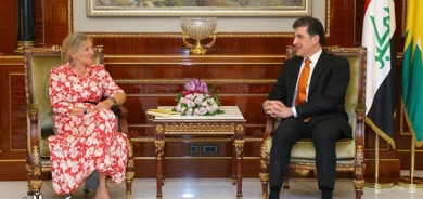 سەرۆك نێچیرڤان بارزانی پێشوازى له‌ شاندێكی سەناتی فەرەنسى كرد