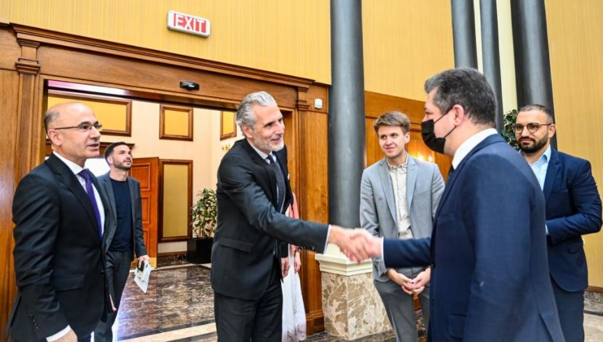 Serokwezîrê Kurdistanê li gel şandeke parlementoya Almanyayê civiya