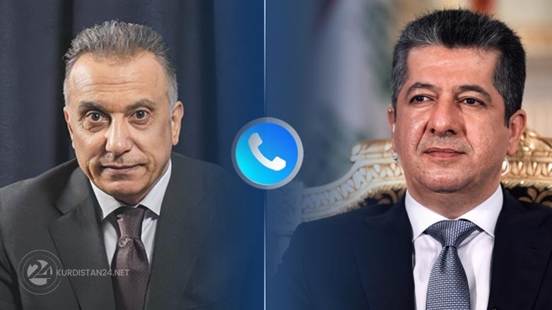 Mesrûr Barzanî û Mistefa Kazimî pêwendiyeke telefonî encam dan