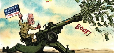 كاریكاتێرلەم كارێكاتێرەدا باس لە تەرخانكردنی بودجە و پارەیەكی زۆری ئەمریكا