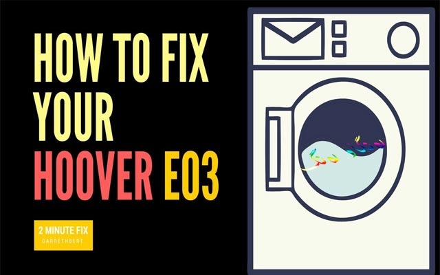 كۆدی E03 چییە لە جلشۆری ماڵدا