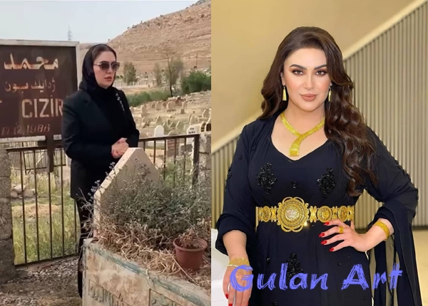 نازدار سەردانی گۆڕی هونەرمەند (محەمەد عارف جزیری) دەكات