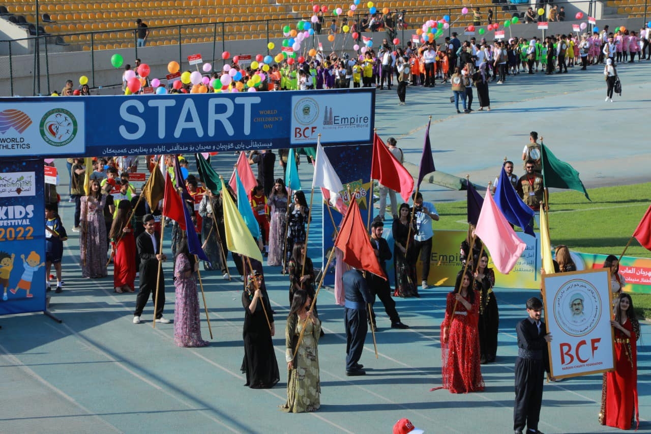 فیستیڤاڵى وه‌رزشیی گۆڕه‌پان و مه‌یدانى ئاواره‌ په‌نابه‌ره‌كان به‌رێوه‌چوو