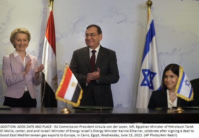 Egypt, Israel to boost gas supply to EU amid Ukraine war