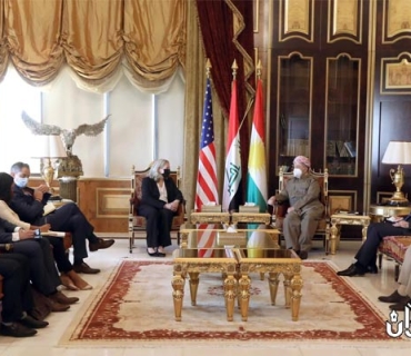 سەرۆك بارزانی پێشوازی لە باڵیۆزی نوێی ئەمەریكا لە عێراق دەكات