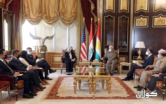 سەرۆك بارزانی پێشوازی لە باڵیۆزی نوێی ئەمەریكا لە عێراق دەكات