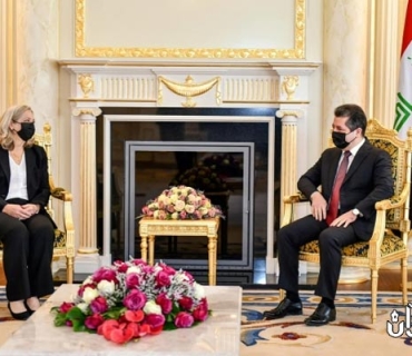 سه‌رۆكی حكومه‌تی هه‌رێمی كوردستان، پێشوازی له‌ باڵوێزی نوێی له‌ ئه‌مریكا كرد