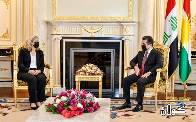 سه‌رۆكی حكومه‌تی هه‌رێمی كوردستان، پێشوازی له‌ باڵوێزی نوێی له‌ ئه‌مریكا كرد