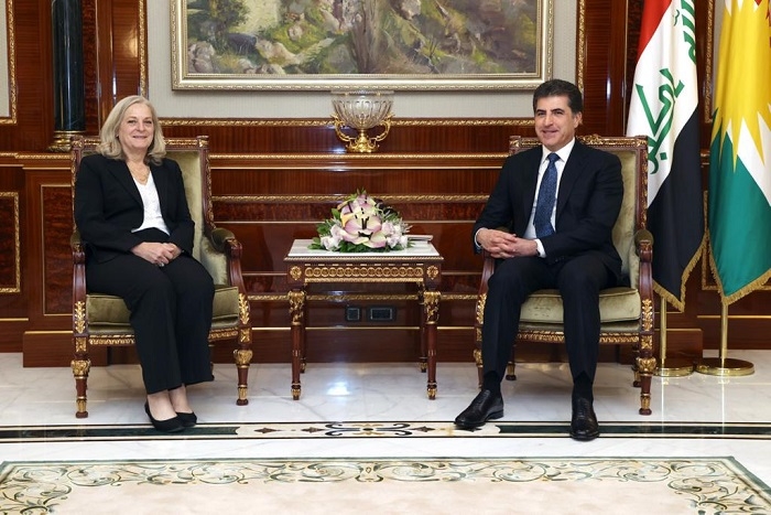 President Nechirvan Barzani receives the incoming Ambassador of the United States