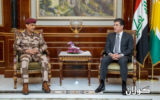 سه‌رۆك نێچيرڤان بارزانى پێشوازى له‌ شاندێكى باڵاى سەربازی و ئه‌منیی عيراقى كرد