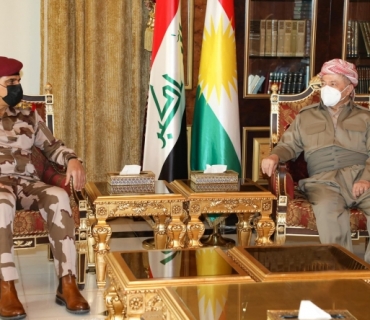 سەرۆک بارزانی پێشوازی لە شاندێكی باڵای سەربازی و ئەمنیی عێراق دەكات