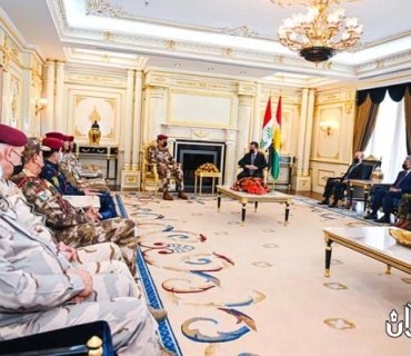 مەسرور بارزانی سەرۆکی حکوومەتی هەرێمی کوردستان، پێشوازی لە شاندێکی باڵای سەربازی و ئەمنی عێراق کرد بەسەرۆکایەتی جەنەرال عەبدولئەمیر یارەڵلا سەرۆکی ئەرکانی سوپای عێراق.