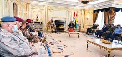 مەسرور بارزانی سەرۆکی حکوومەتی هەرێمی کوردستان، پێشوازی لە شاندێکی باڵای سەربازی و ئەمنی عێراق کرد بەسەرۆکایەتی جەنەرال عەبدولئەمیر یارەڵلا سەرۆکی ئەرکانی سوپای عێراق.