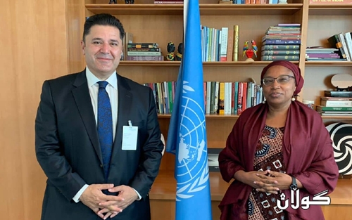 لە نیویوڕک رێکخەری راسپاردە نێودەوڵەتییەکان لەگەڵ ئەلیز ندریتۆ یاریدەدەری سکرتێری گشتی UN بۆ نەهێشتنی جینۆساید کۆبوونەوە