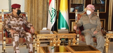 Serok Barzanî li gel şandeke leşkerî ya Îraqê civiya