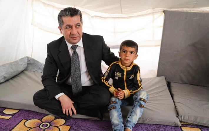 مسرور بارزاني يحث الحكومة الاتحادية على تلبية احتياجات اللاجئين والنازحين في إقليم كوردستان