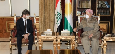 Serok Barzanî li gel Konsulusê Franseyê civiya