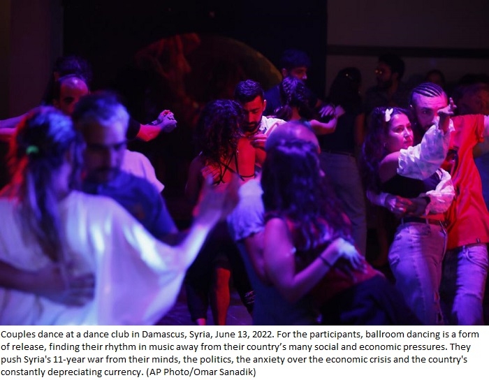 Away from war, Syrians find their rhythm in ballroom dancing