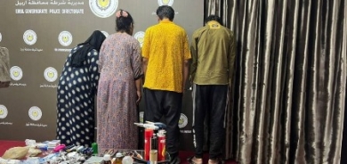 بينهم نساء.. شرطة أربيل تعتقل عصابة تتاجر بالمخدرات