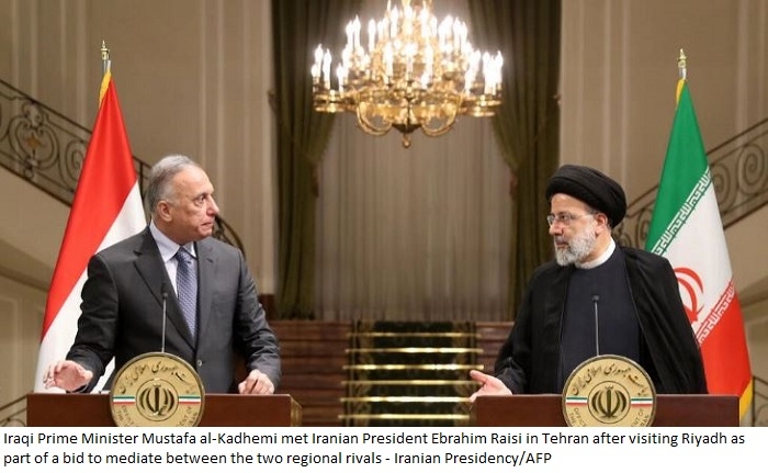 Iraqi PM visits Saudi Arabia and Iran to discuss regional stability