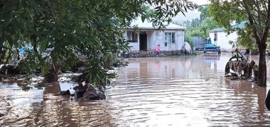 Li Agirî lehî rabû: 19 xanî di bin avê de man