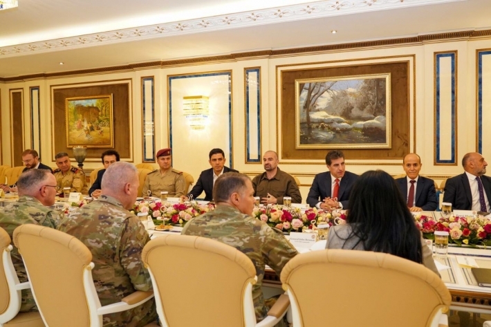 Nêçîrvan Barzanî ligel Fermandarê Hevpeymanan civiya