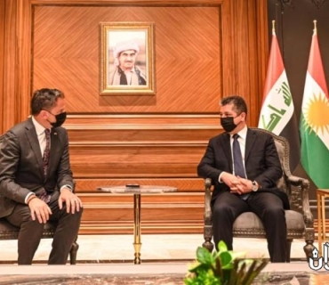 سه‌رۆكی حكوومه‌تی هه‌رێمی كوردستان، پێشوازی له‌ کونسوڵی گشتیی ئەمریکا لە ھەولێر كرد