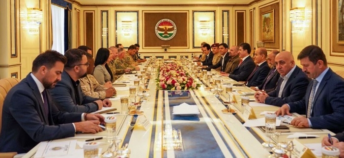 President Nechirvan Barzani meets with Commander of Combined Joint Task Force