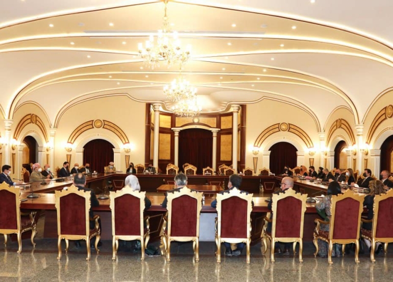 سەرۆک بارزانی لەگەڵ فراکسیۆنی پارتی لە ئەنجوومەنی نوێنەرانی عێراق کۆبۆوە