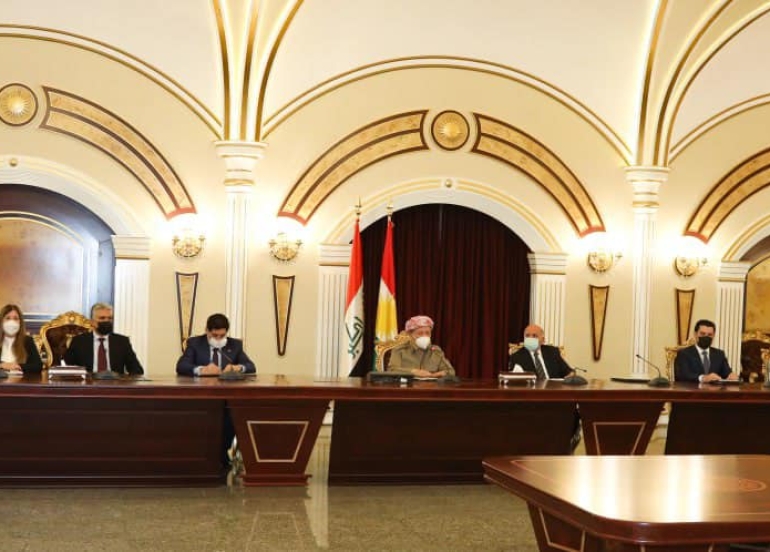 سەرۆک بارزانی لەگەڵ فراکسیۆنی پارتی لە ئەنجوومەنی نوێنەرانی عێراق کۆبۆوە