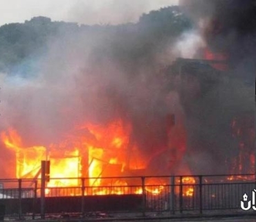 ئاگر لە سەربازگەیەكی سوپای ئیسرائیل کەوتەوە