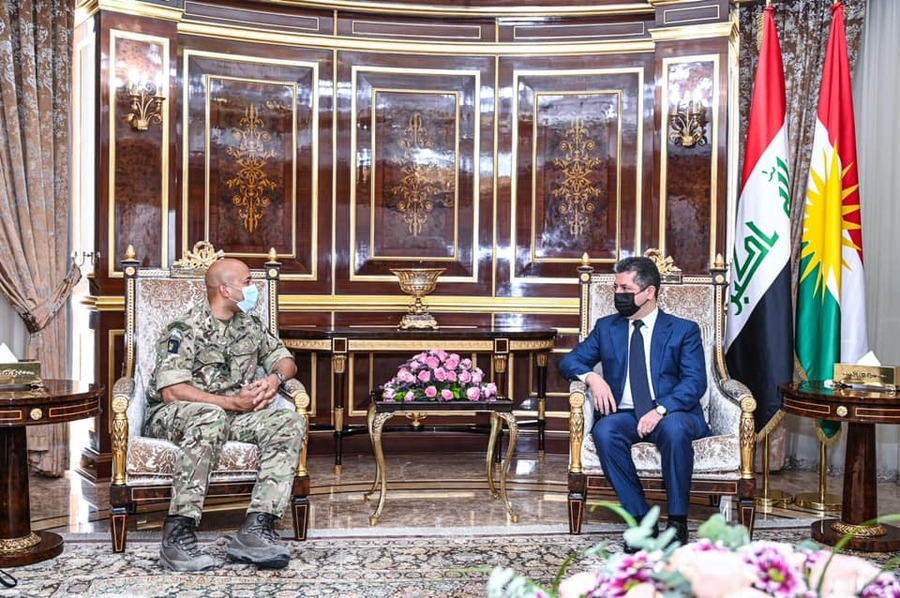 Serokwezîr li gel Cîgirê Fermandarê hêzên hevpeymanan civiya