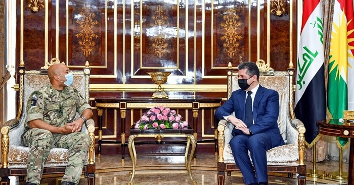 PM Masrour Barzani meets with Brigadier General Karl Harris
