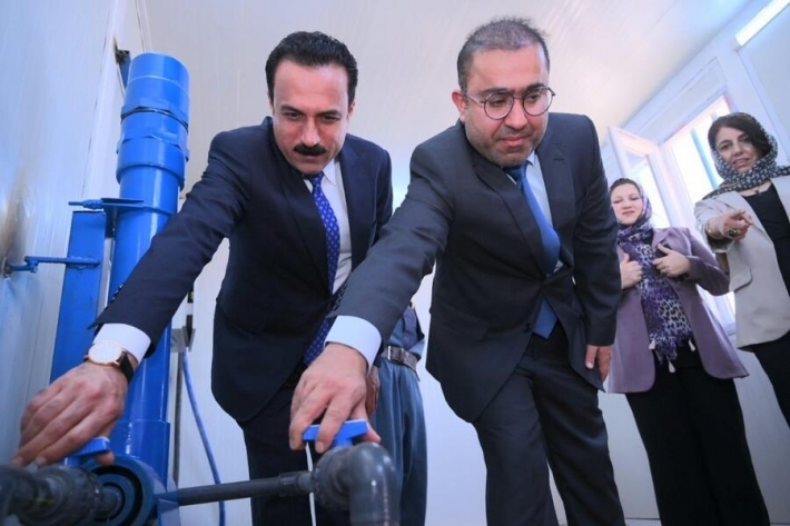 أربيل تُدخل أكبر بئر ماء إلى الخدمة في ناحية قوشتبة