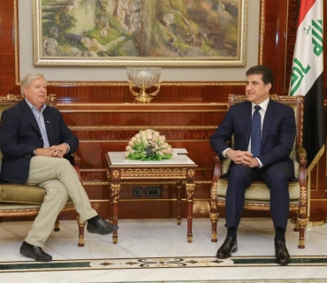 سه‌رۆك نێچيرڤان بارزانى و سيناتۆر لينزى گراهام دۆخى عيراق و ناوچه‌كه‌ تاوتوێ ‏ده‌كه‌ن