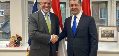 مسرور بارزاني للزهاوي: نتطلع لتعزيز الصداقة بين الإقليم والمملكة المتحدة